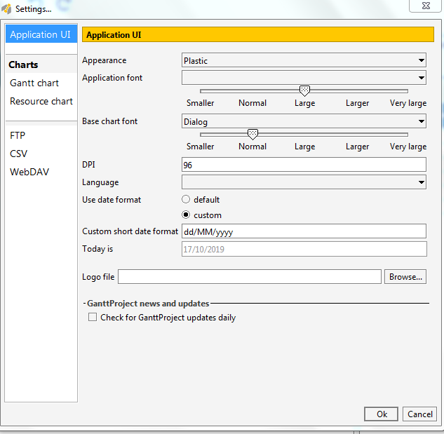 import csv into ganttproject