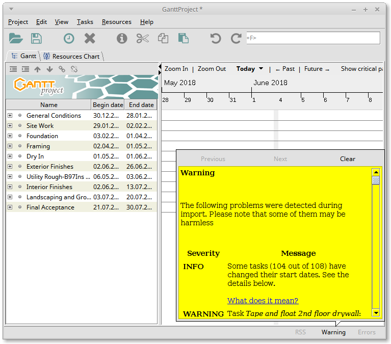 script print of ms project file